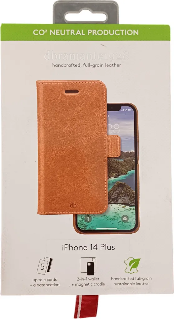 Protection cuir iPhone 14 Plus dbramante1928 Lynge pour usage pro