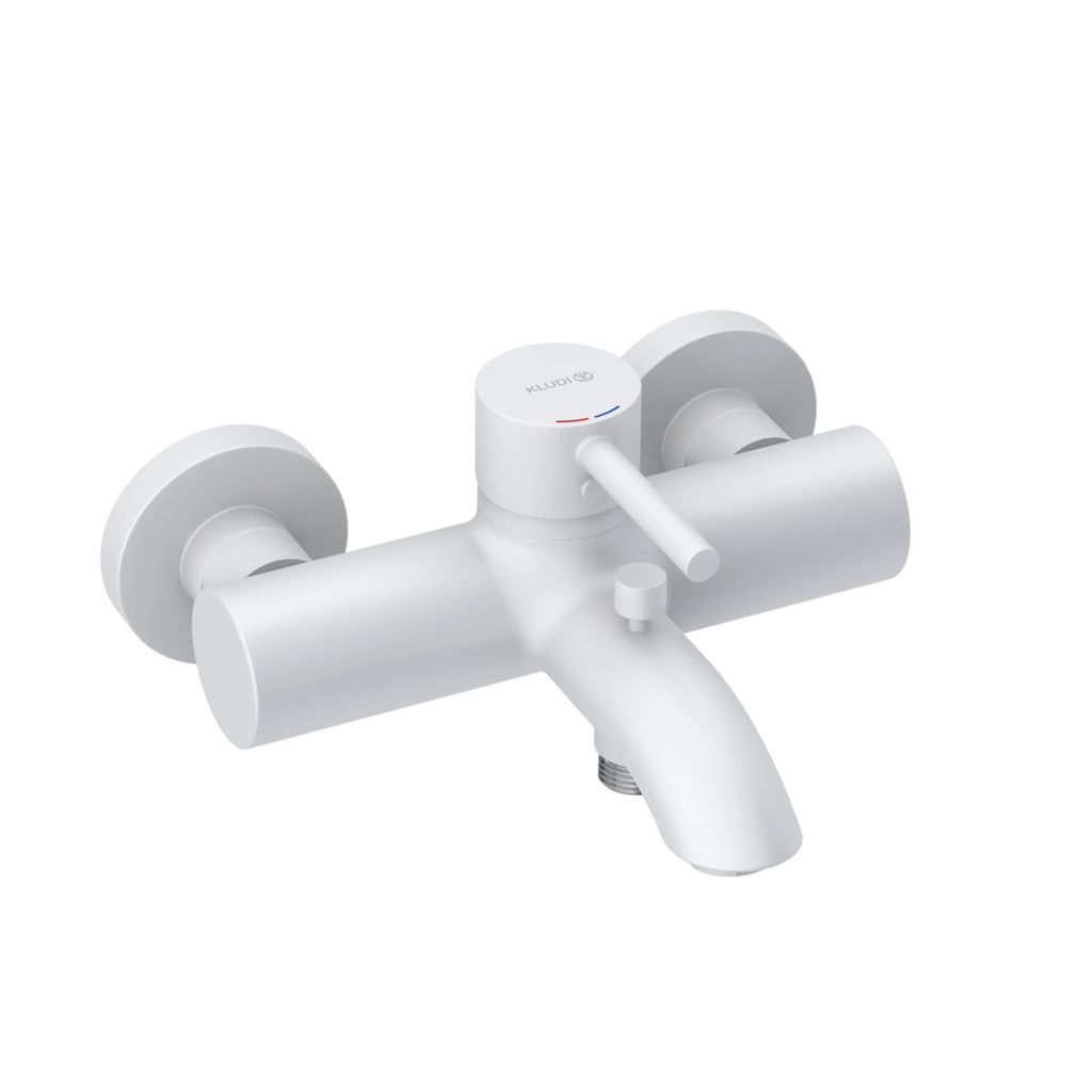 KLUDI BOZZ Wannenfüll- und Brause-Einhandmischer, Wandmontage, 386915376