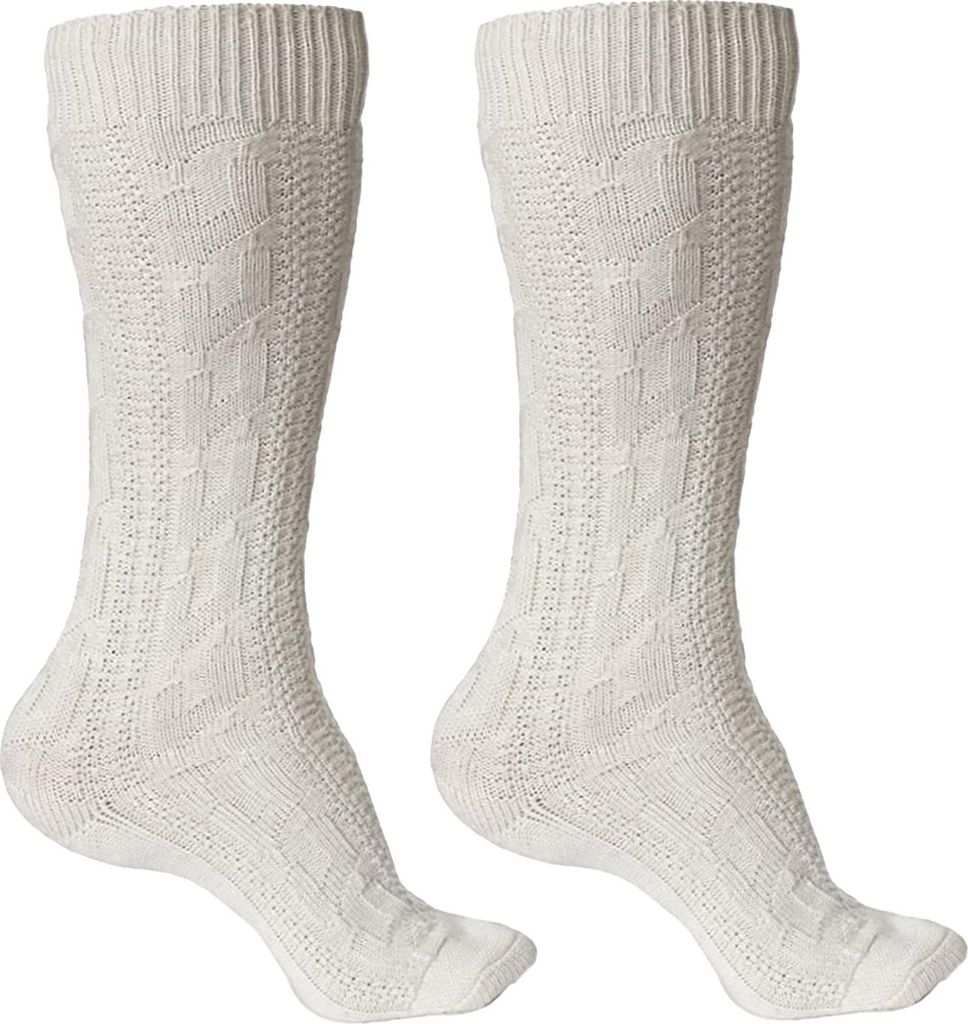 Trachtensocken Trachtenstrümpfe Zopfmuster 40cm, Produktbild 