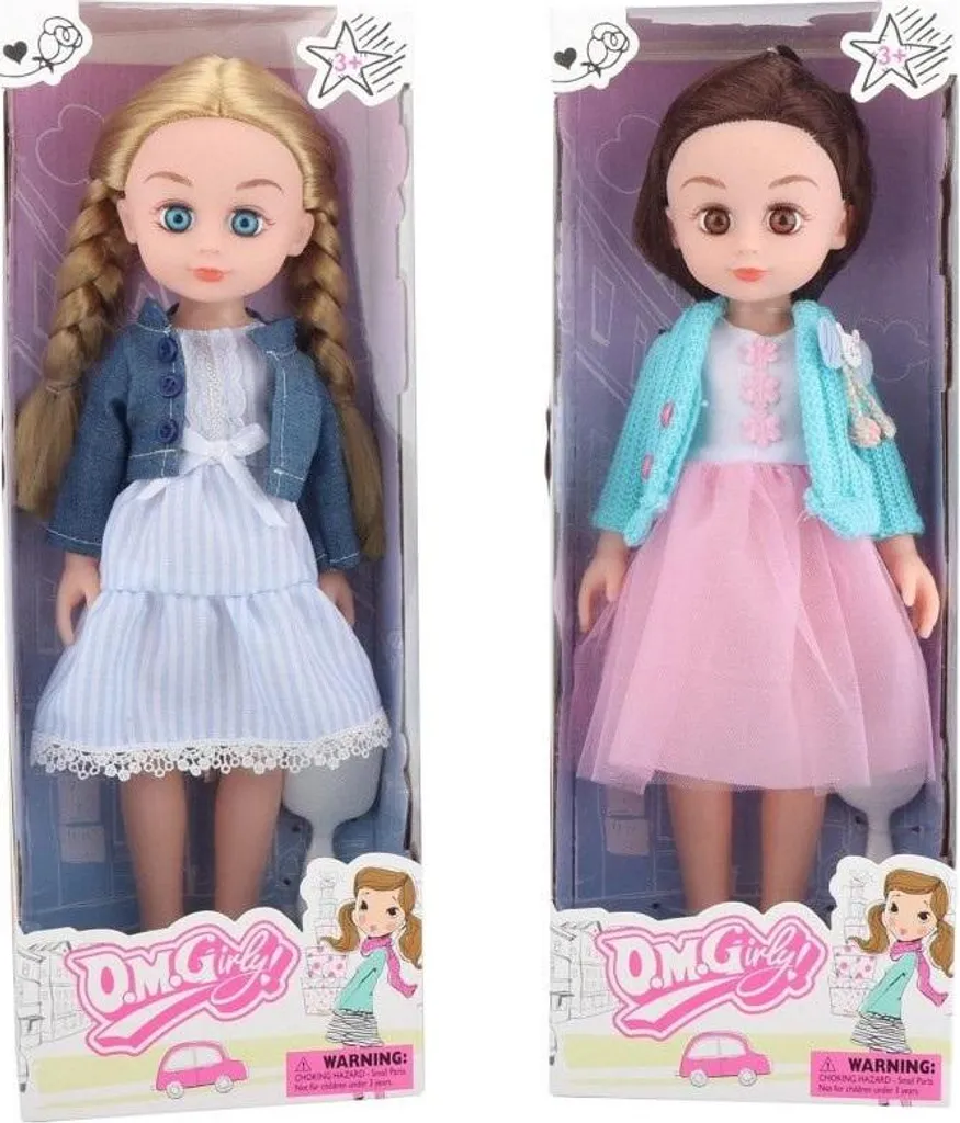 Poupée en robe pour jeu d'imitation enfant A-0869 63421 de 35cm