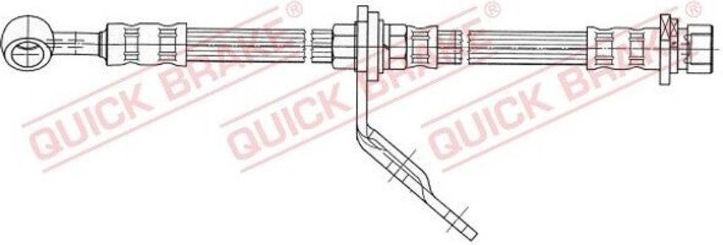 QUICK BRAKE 59.923 Bremsschlauch Vorne Rechts für HONDA Accord VI Limousine (CK, CG, CH, CF8) Accord VI Schrägheck (CH, CL)