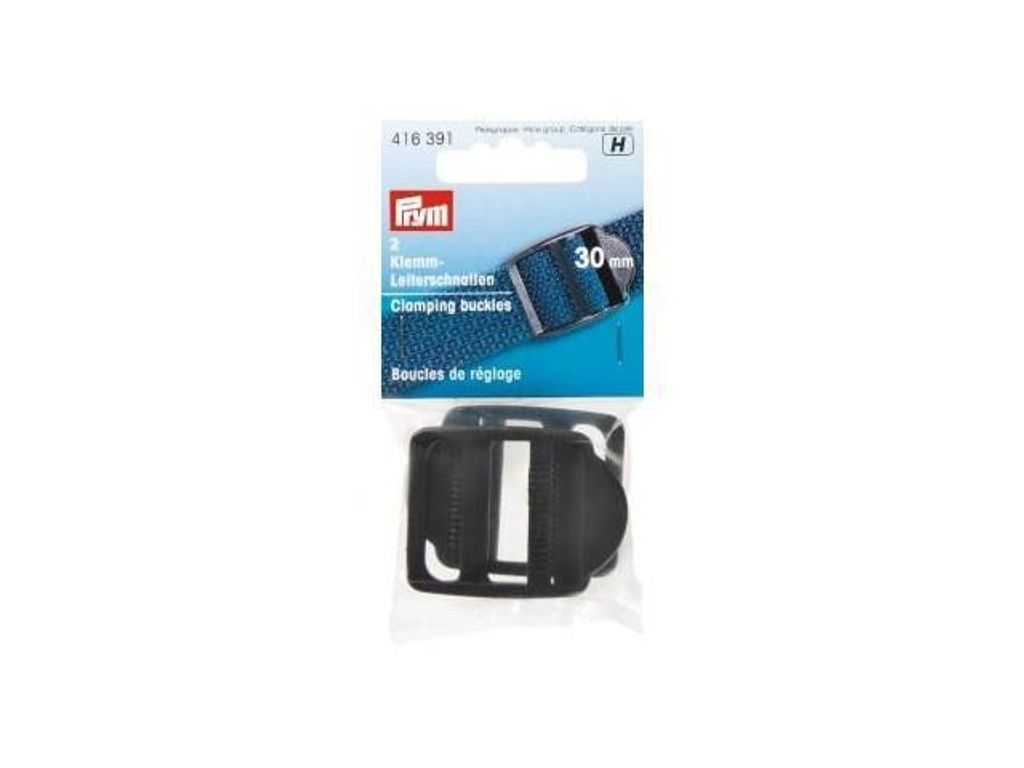 Prym Klemm-Leiterschnallen KST 30 mm schwarz Produktbild 