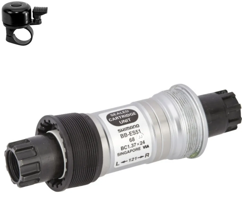 Boîtier de Pédalier Shimano Octalink BB-ES51 Axe 121mm pour Cadre 68mm