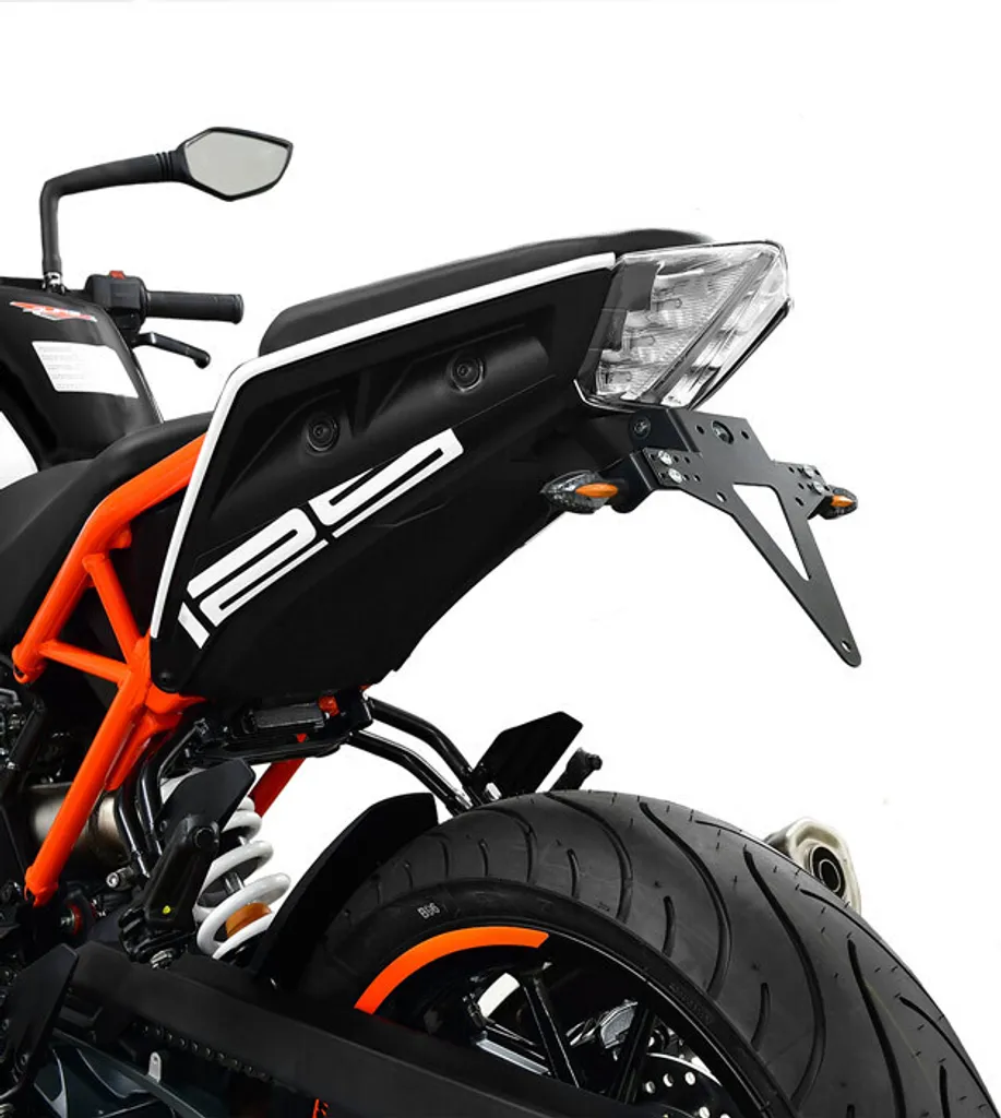Support de plaque moto anti vibration pour KTM Duke 125 390 noir