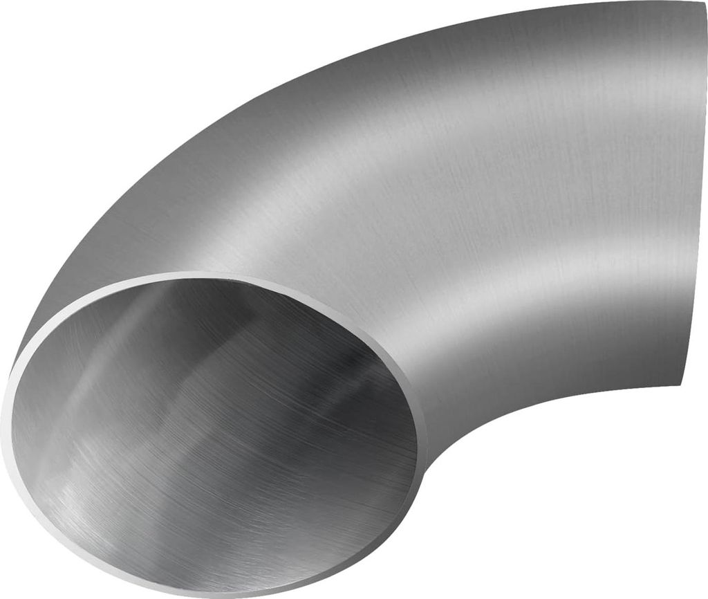 LALAGO Auspuffbogen 90 Grad 51 mm SS304 Edelstahl 90° Winkel 2 Zoll