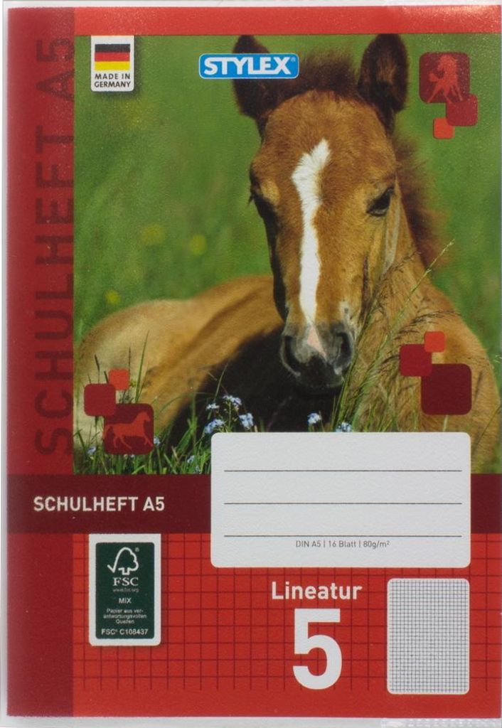 Stylex 40560 Heftumschlag - DIN A5, klar, transparent