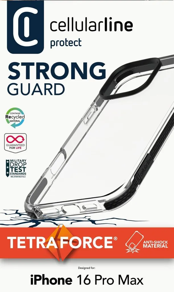 Cellularline Tetra Force Strong Guard - iPhone 16 Pro Max - 3