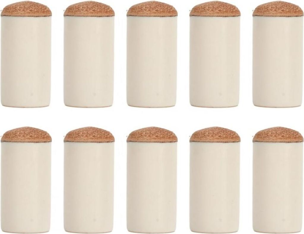 Set mit 10 Billardqueue-Spitzenkappen, langlebiger Schutz, braun, 12 mm