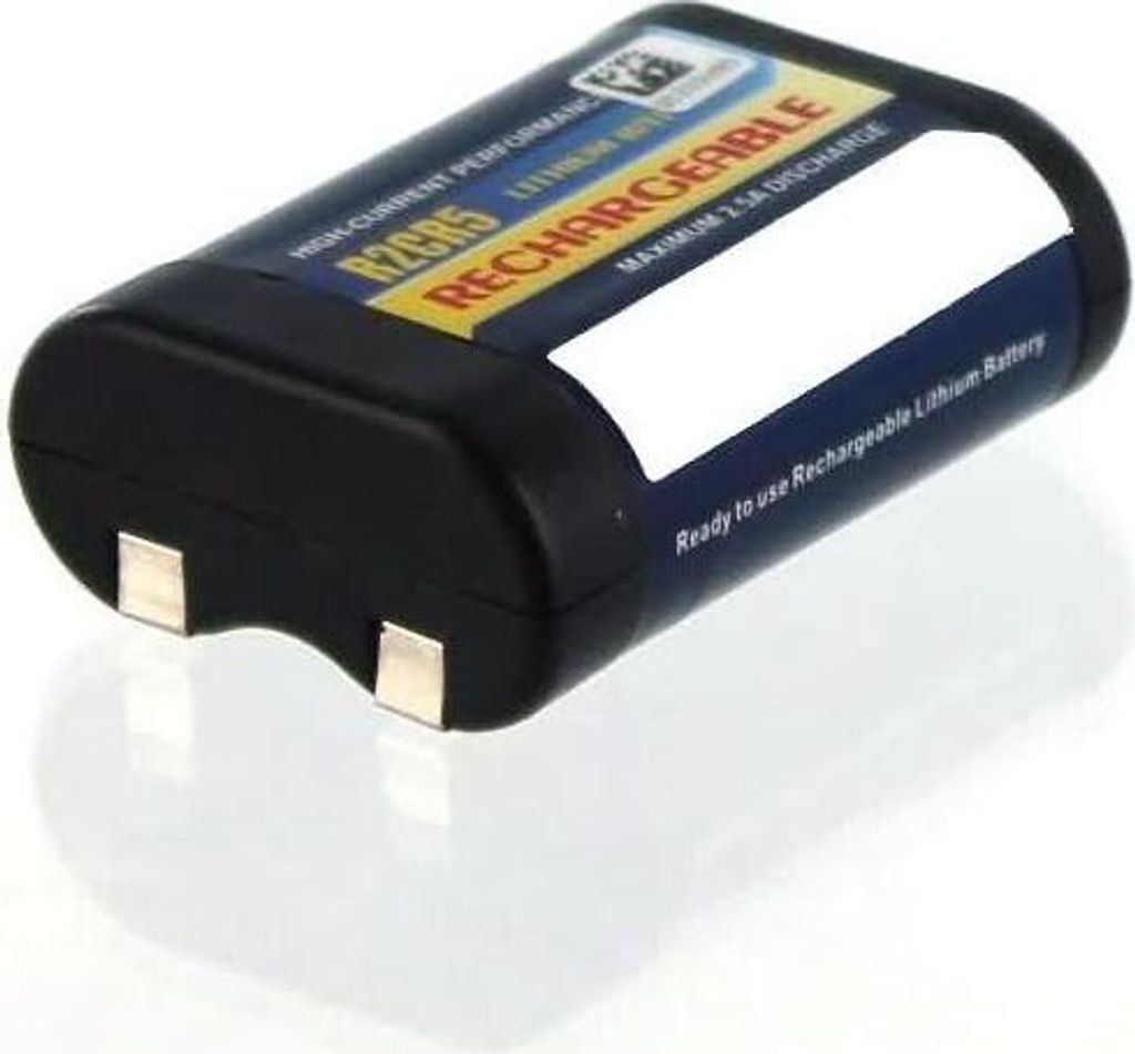 Akku für Minolta Riva Twin 28 Li-Ion 6 Volt 500 mAh schwarz.