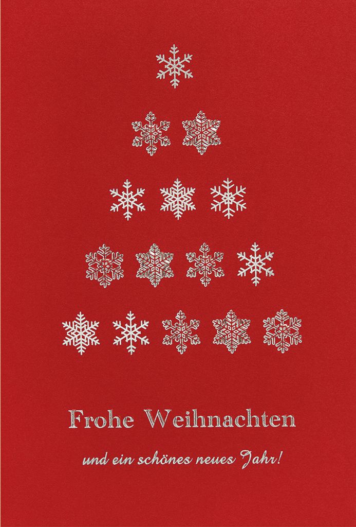 Weihnachten unverpackte Weihnachtskarten mit Briefumschlag Schneeflocken Tannenbaum Frohe Weihnachten