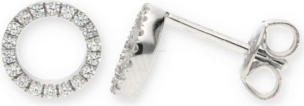 JuwelmaLux Ohrstecker 925 Silber mit weißen Zirkonia JL10-06-1710