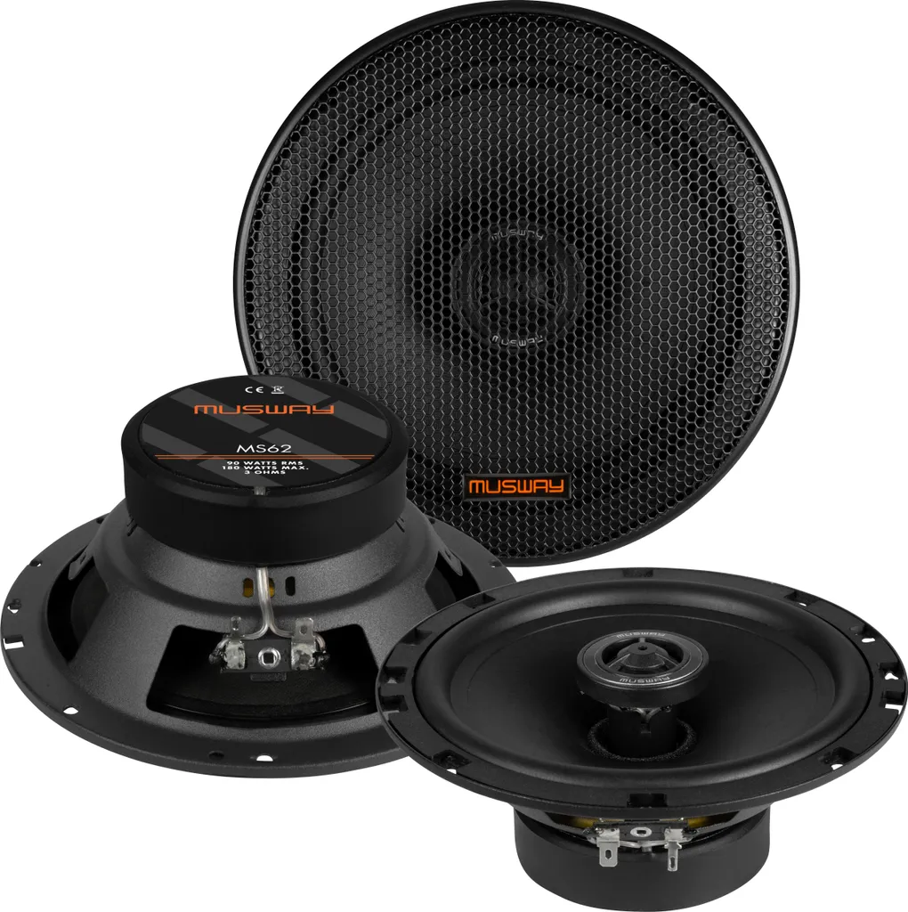 Haut-parleur coaxial 2 voies MUSWAY MS62 16,5 cm pour audio voiture
