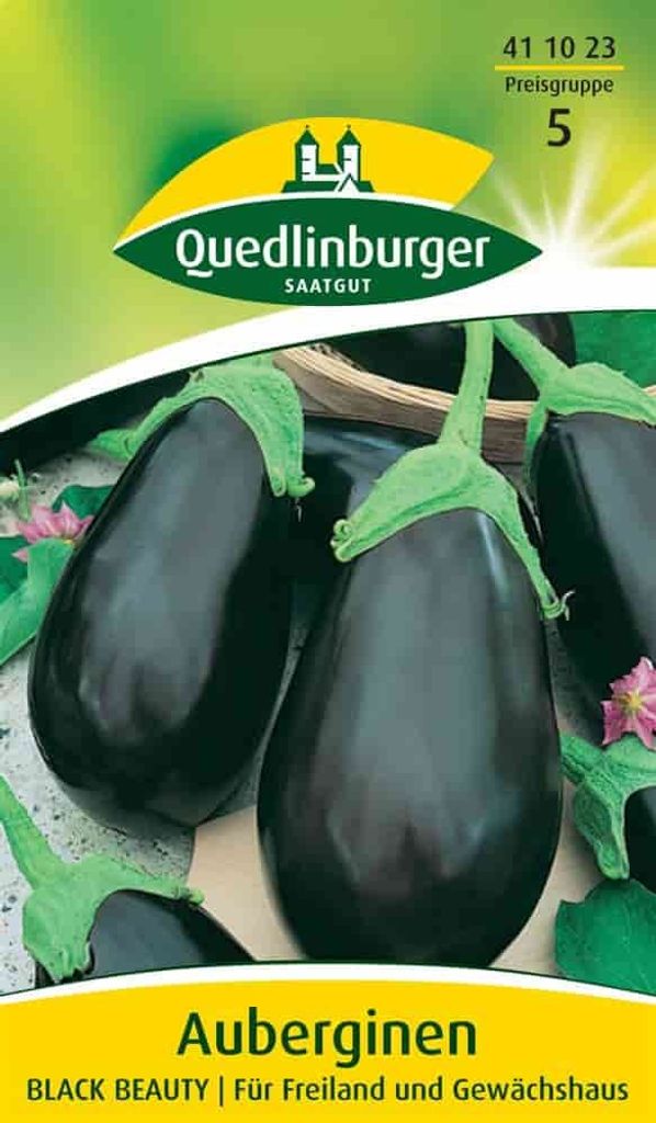Quedlinburger Saatgut - Auberginen Black Beauty - Samen - Produktbild 
