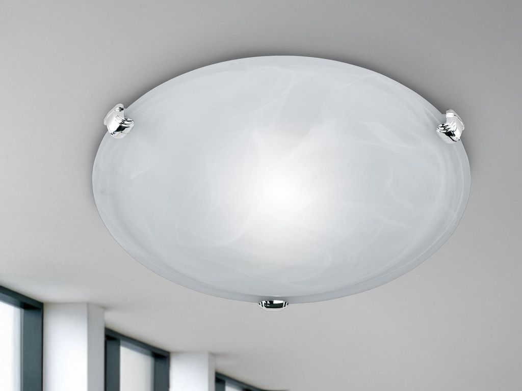 Trio 6105011-01 Deckenleuchte Glas weiss 1xE27 max.60W Produktbild 