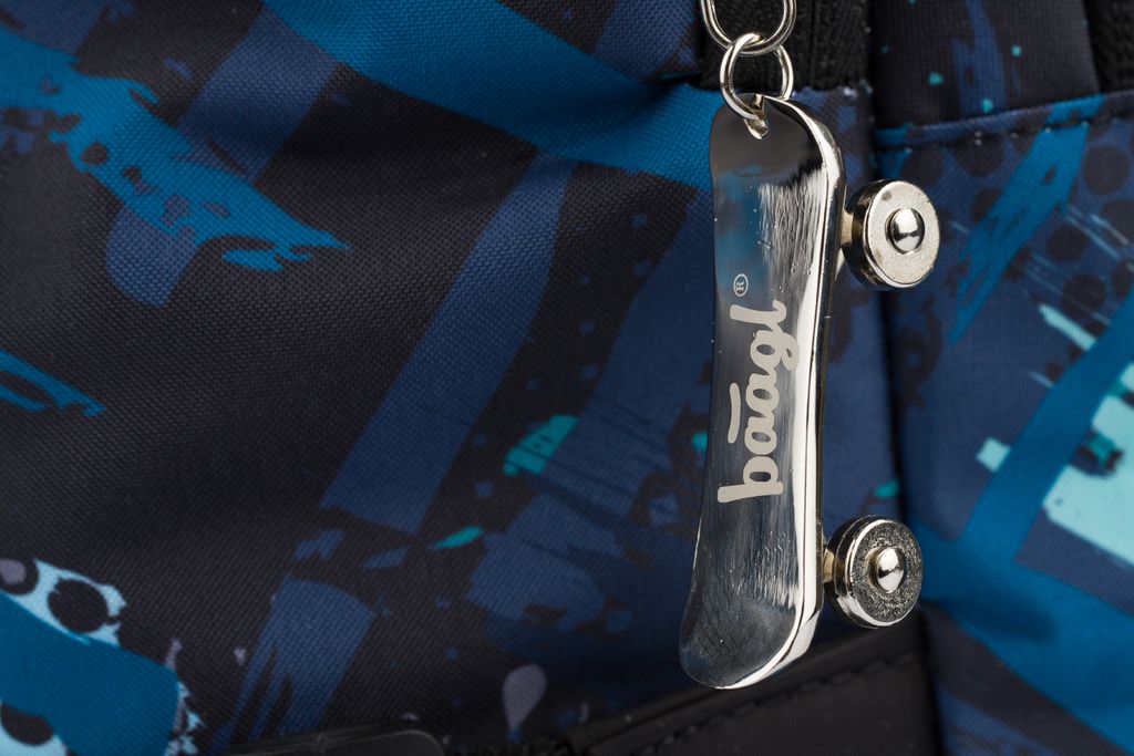 Baagl Schulrucksack für Jungen Teenager - Skateboard Produktbild 7