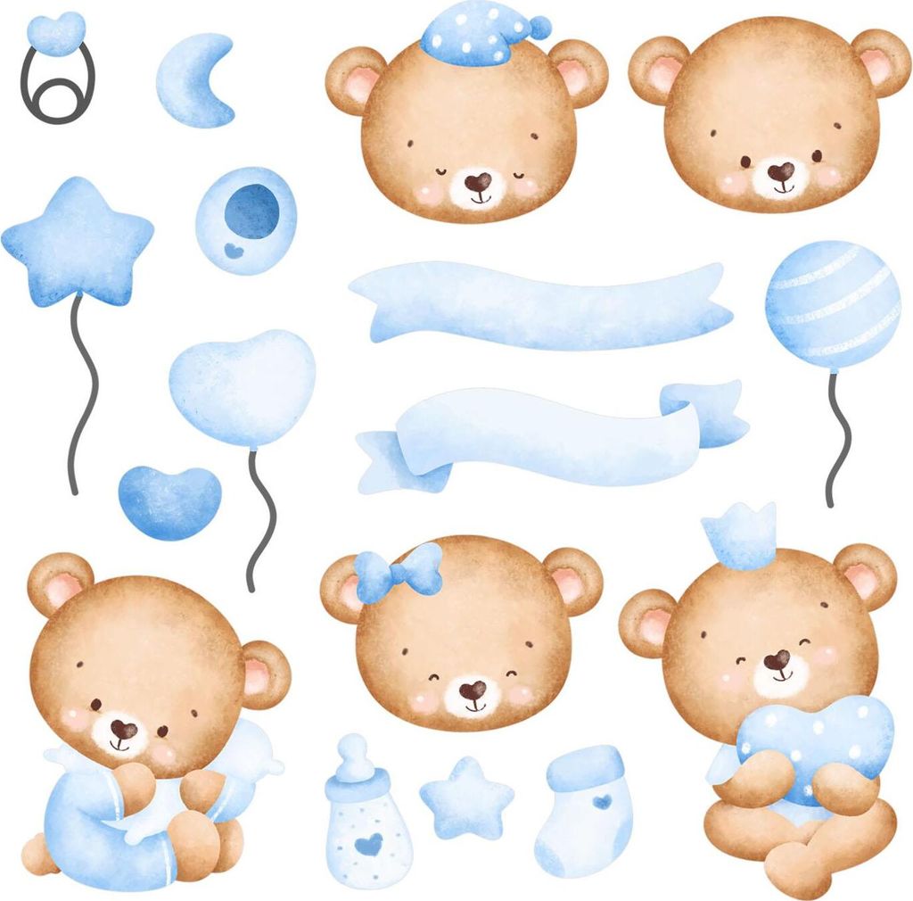 Wandaufkleber Kinderzimmer – Wandsticker für Baby & Kinder – Selbstklebende Wanddekoration – Abnehmbar ohne Rückstände – Deko für Mädc...