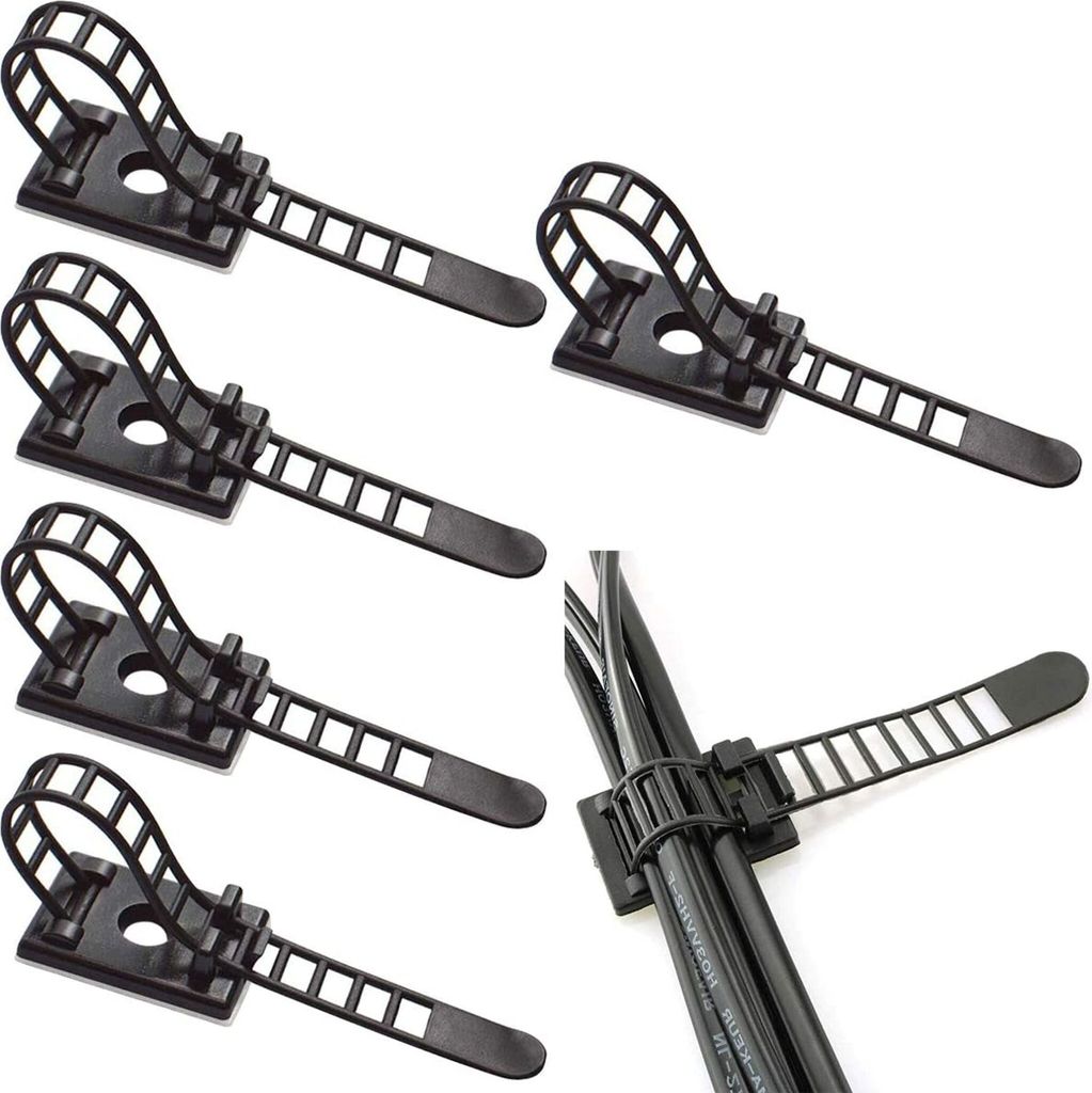 Verstellbare Kabelhalter, 50 Stück Kabelclips Verstellbare Obrázek produktu 1