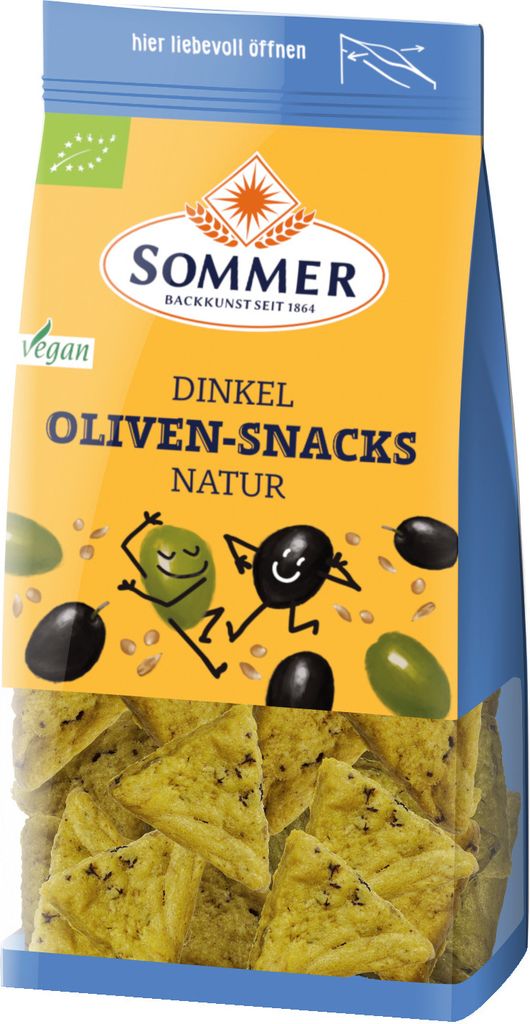 Dinkel-Oliven-Snacks - Natur 150g