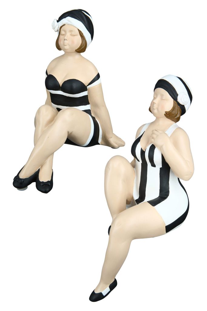 Gilde Kantensitzerfigur, Badenixe, "Becky", gepunktet, Image du produit 