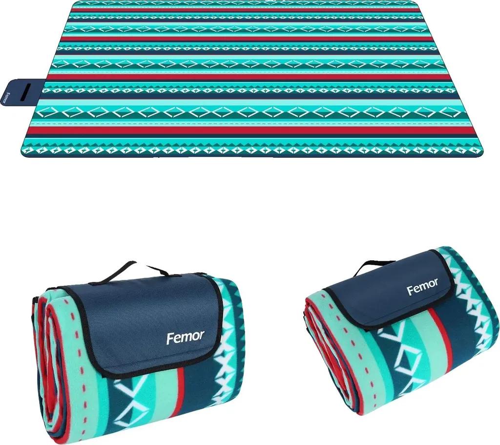 Couverture de pique-nique XXL imperméable 2x2m avec poignée de transport