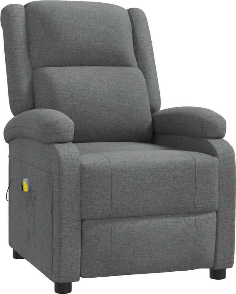 vidaXL Massagesessel Dunkelgrau Stoff Produktbild 