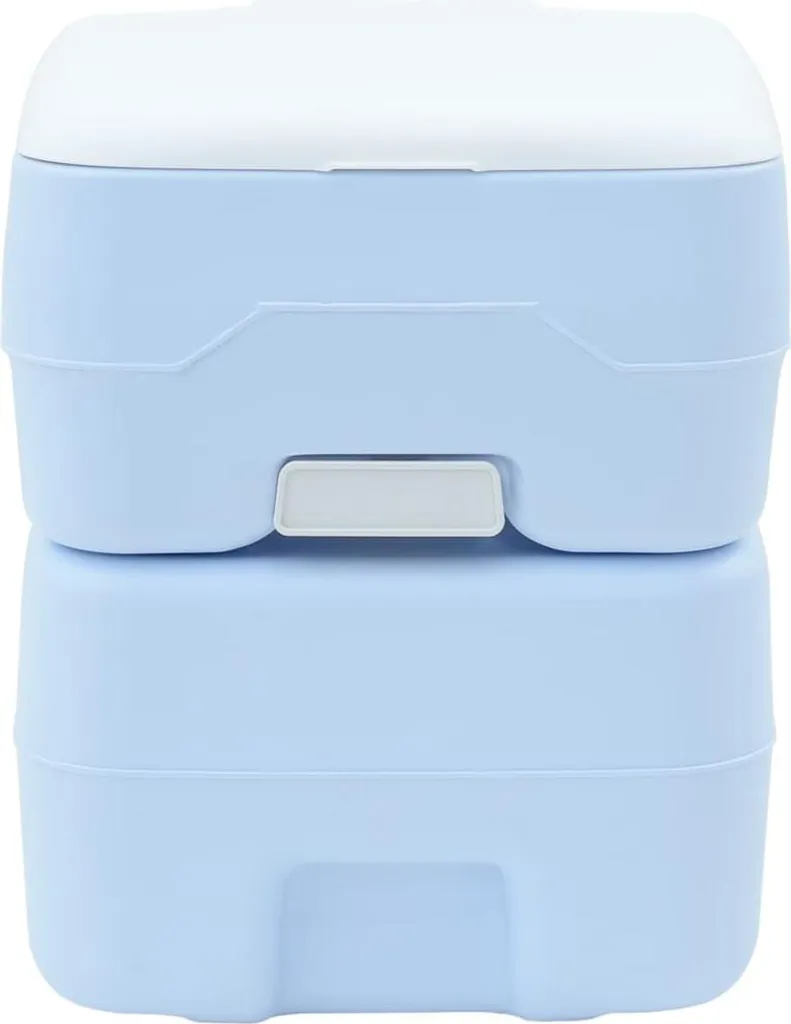 Toilettes de camping ergonomiques bleues - Structure robuste 42 cm