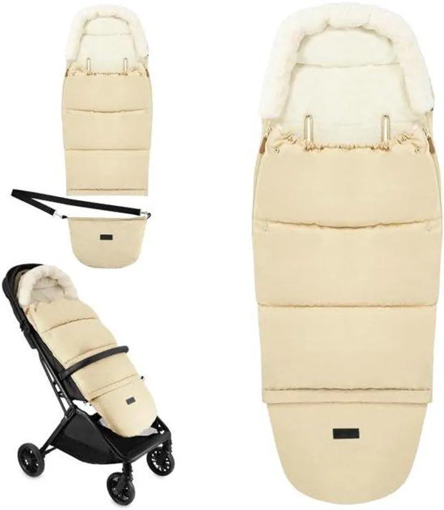 Chancelière poussette imperméable avec doublure polaire chaude et douce