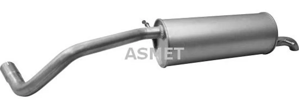 Pot d'échappement arrière pour Skoda Fabia et Seat Cordoba ASMET 21022