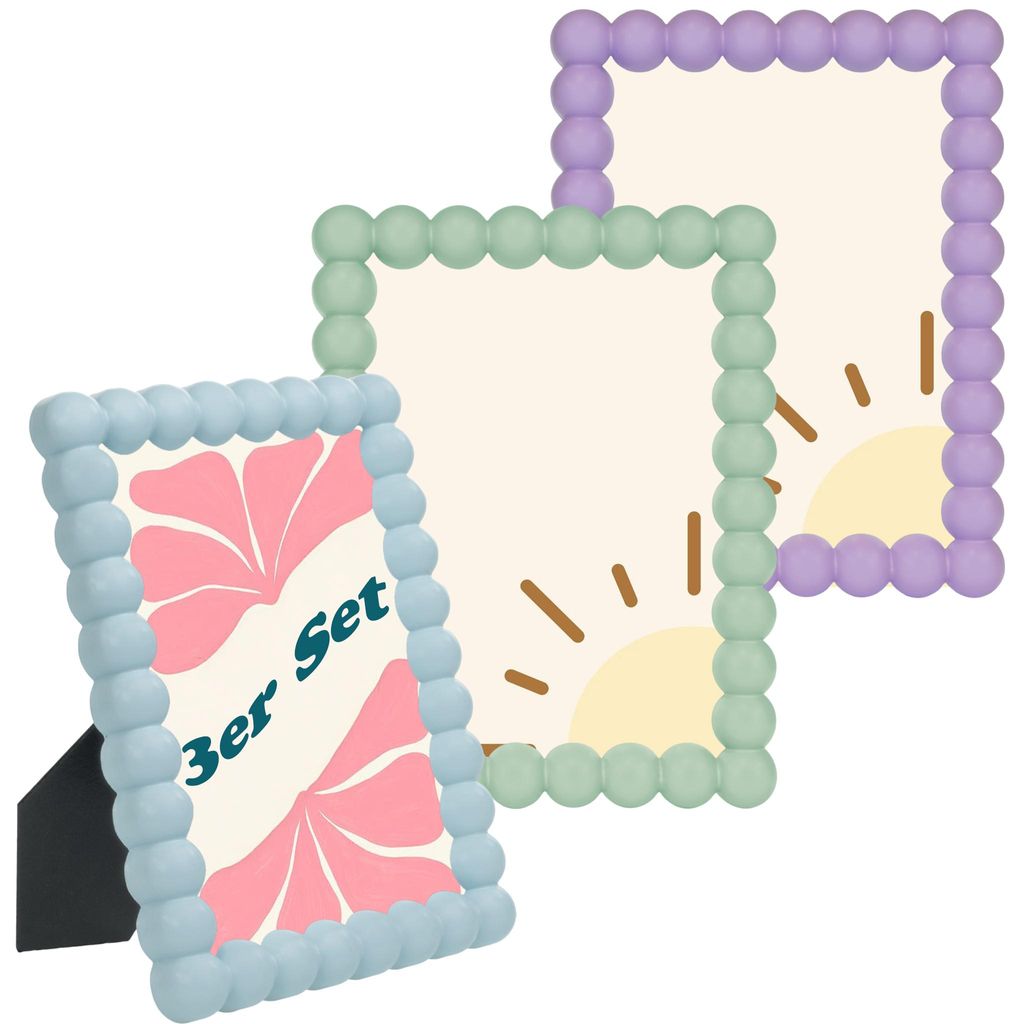 Lot de 3 cadres photo 10 x 15 cm Design Bubble Cadre déco Image du produit 