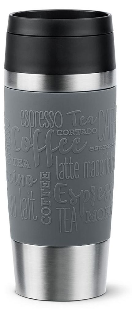 EMSA Travel Mug Classic , Šedá, Nerezová ocel, Silikon, Obrázek produktu 