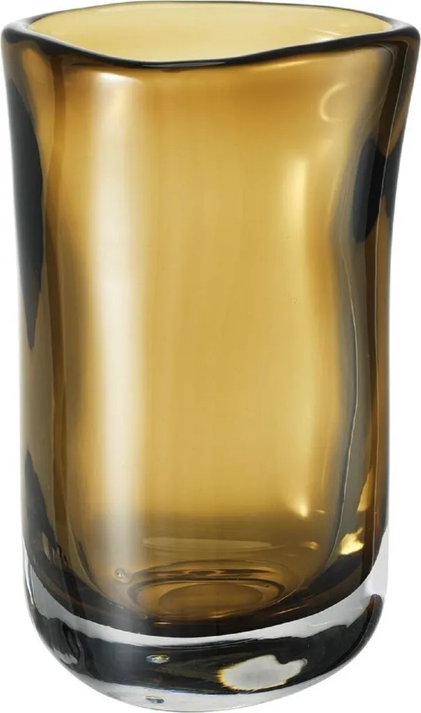 Casa Padrino Vase en Verre Déco Luxe Marron - Soufflé Bouche 22 cm