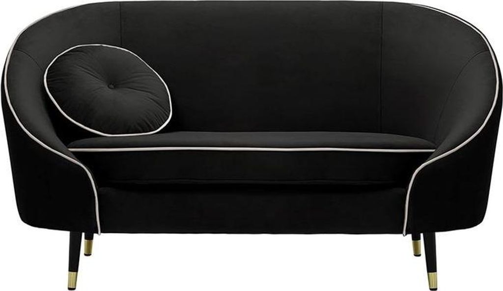 Zweisitzer-Sofa Kooper-Velluto 20-Contrast piping-brass