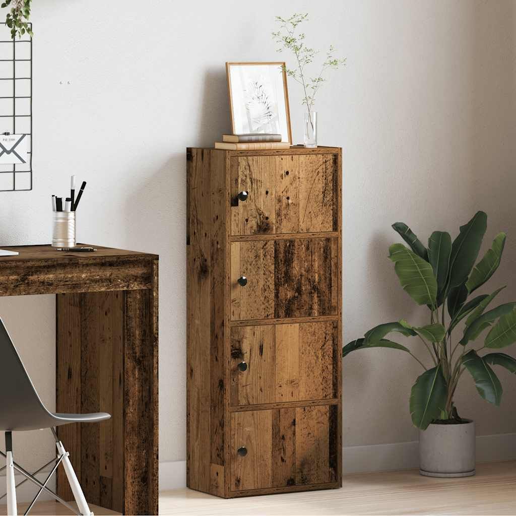 "2026 Modern"Bücherregale - Braun Bücherregal Altholz-Optik 40x24x102cm Holzwerkstoff Promotion8793359