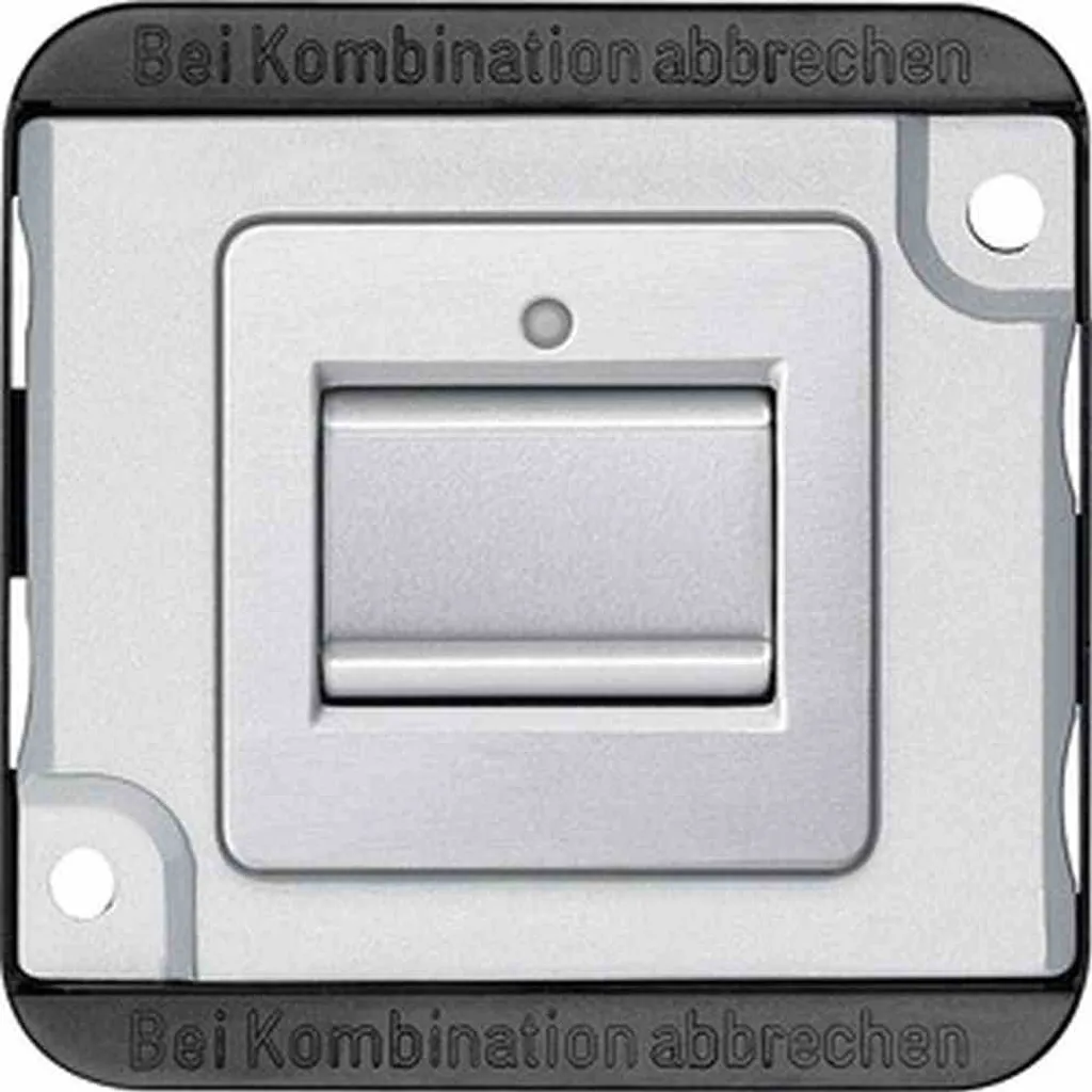 Merten MEG3116-7060 Interrupteur 1P Argent 250V pour Installation Mural