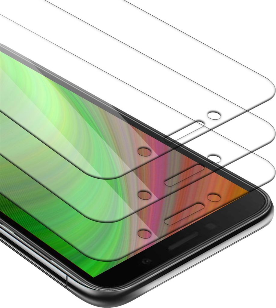 Cadorabo 3x Panzer Folie für Huawei Y5p Schutzfolie in natur Folie Tempered Display-Schutzglas