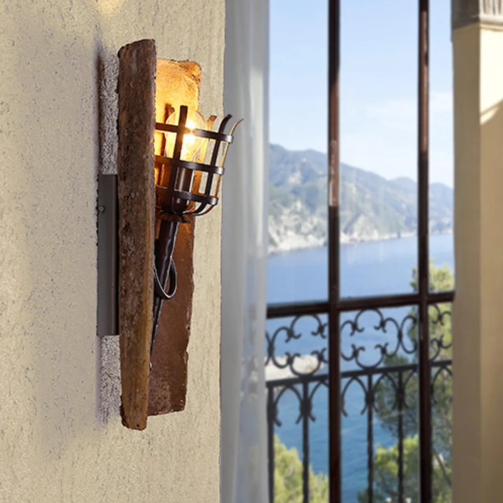 Lampe à Tuiles Torche Murale Dungeon - Éclairage Médiéval Authentique - 6