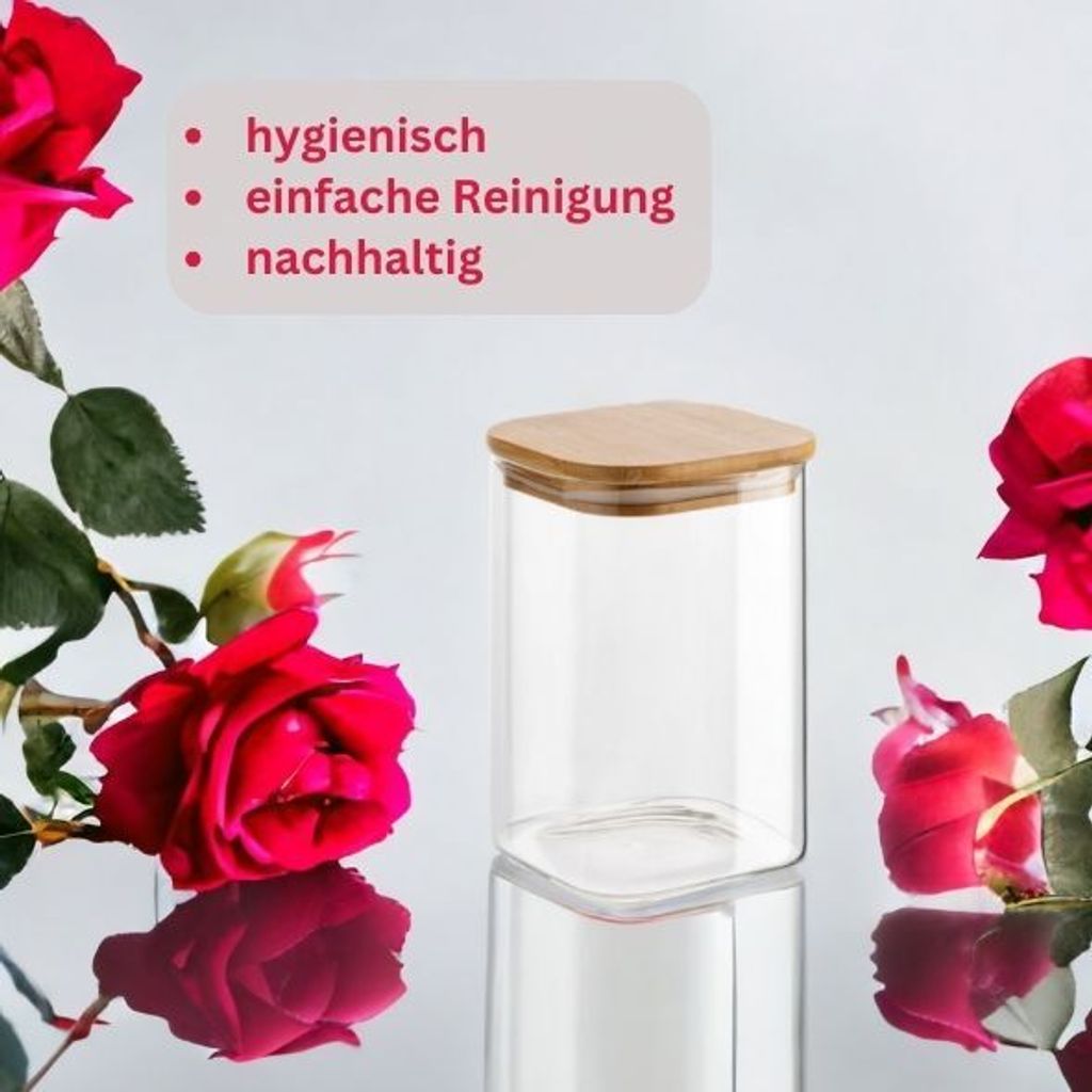 gouveo 12er Set Vorratsgläser 250 ml aus Borosilikatglas Produktbild 4