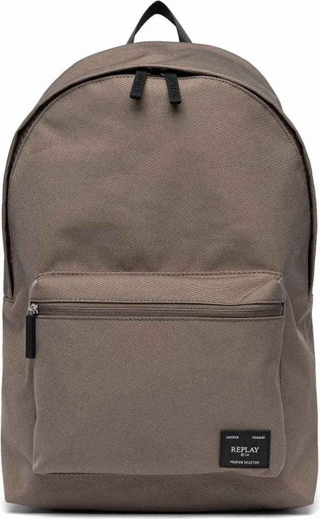 Sac à dos urbain Replay Walnut en toile taupe résistante et chic