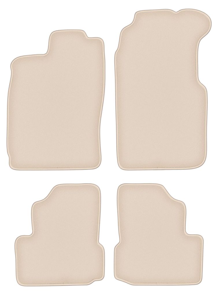 DURBAN Beige Velours-Fußmatten-Set für Saab 900 II Cabrio (1994-1995)