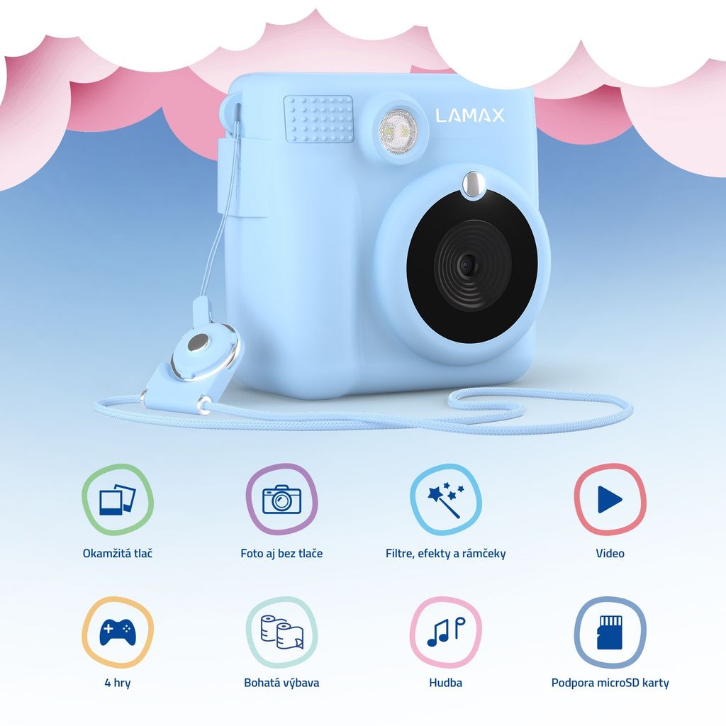Dětská kamera LAMAX InstaKid1 Blue (LXKCMIK1NNNLA) Obrázok produktu 6