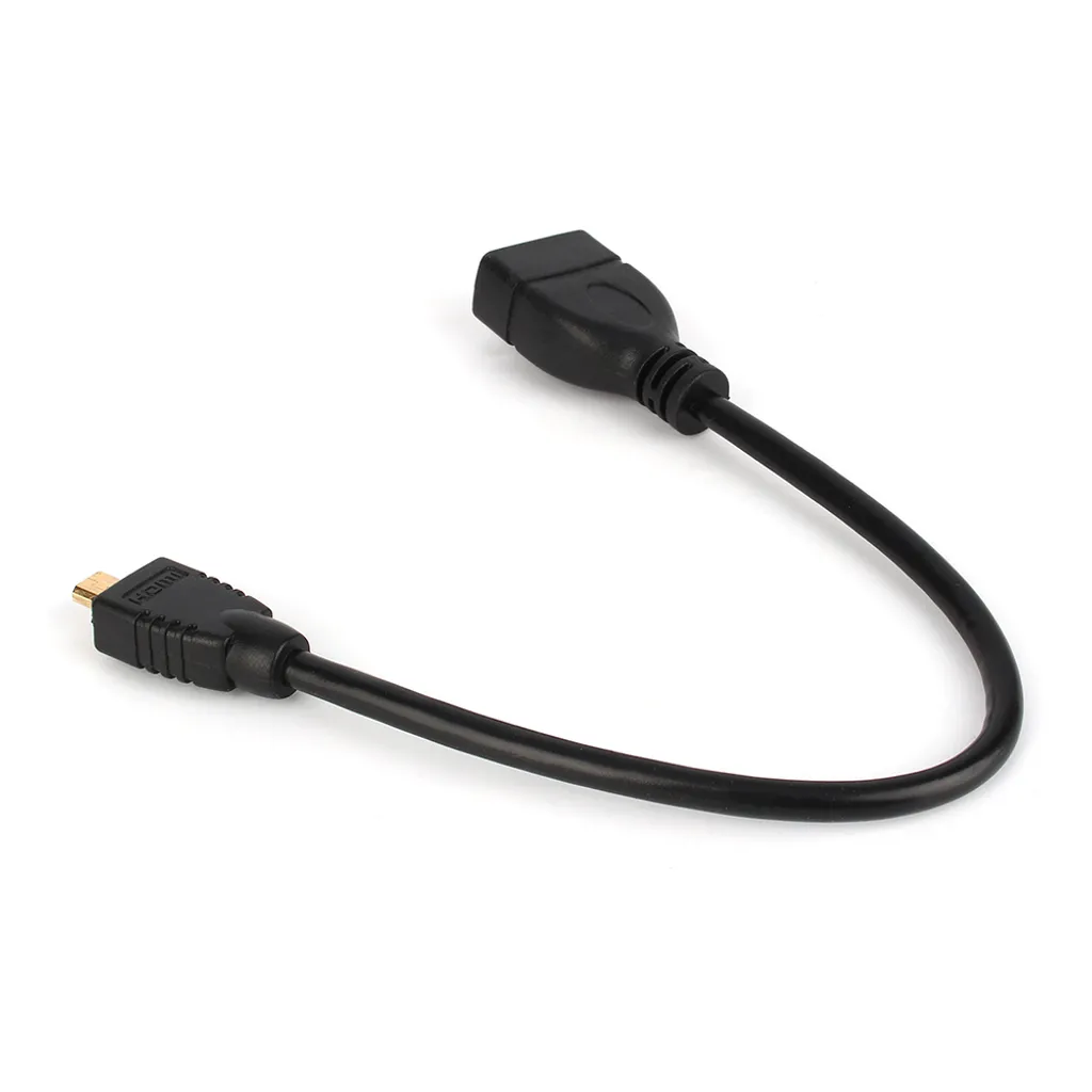 Adattatore micro HDMI maschio a HDMI femmina, convertitore micro HDMI maschio a HDMI femmina, cavo micro HDMI maschio a HDMI femmina, cavo micro HDMI maschio a HDMI femmina, cavo di prolunga HDMI, cavo di prolunga adattatore HDMI - 6