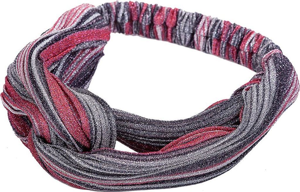 Clayre & Eef Haarband Damen Rot Synthetisch Gestreift Produktbild 