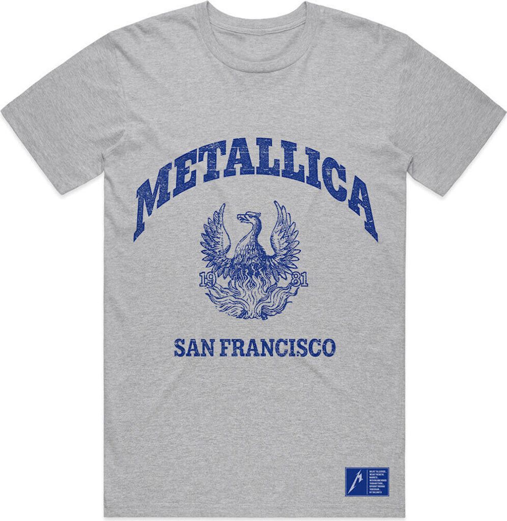 Metallica - "College" T-Shirt für Herren/Damen Uni RO255 Produktbild 