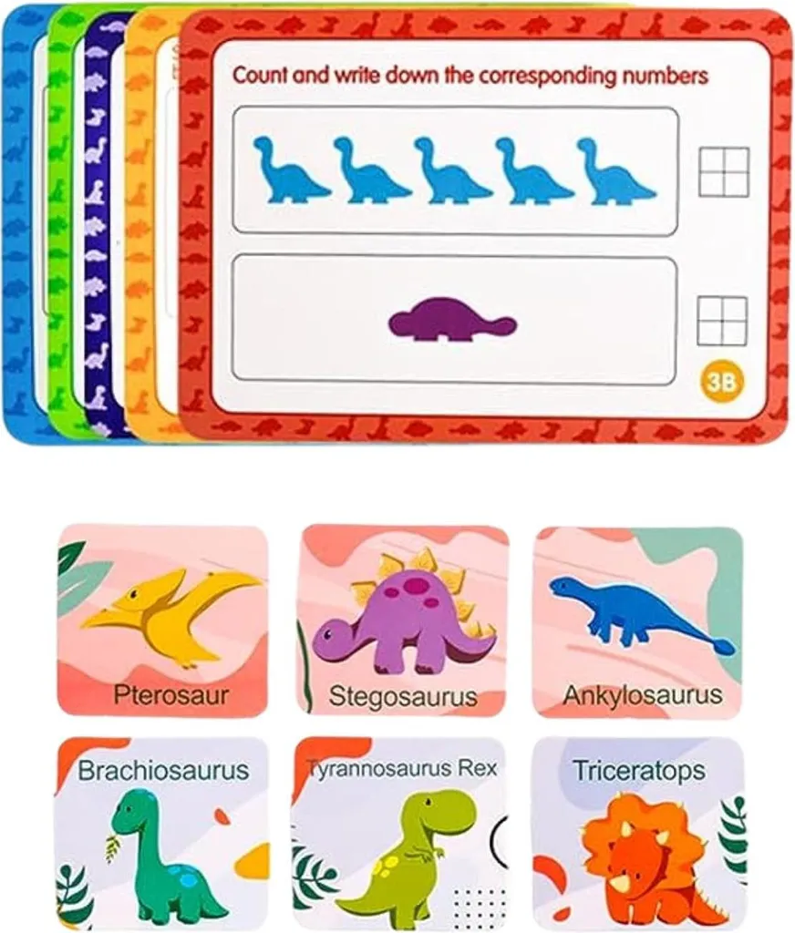 Activité Éducative Enfant : Apprendre à Compter avec les Dinosaures - 6