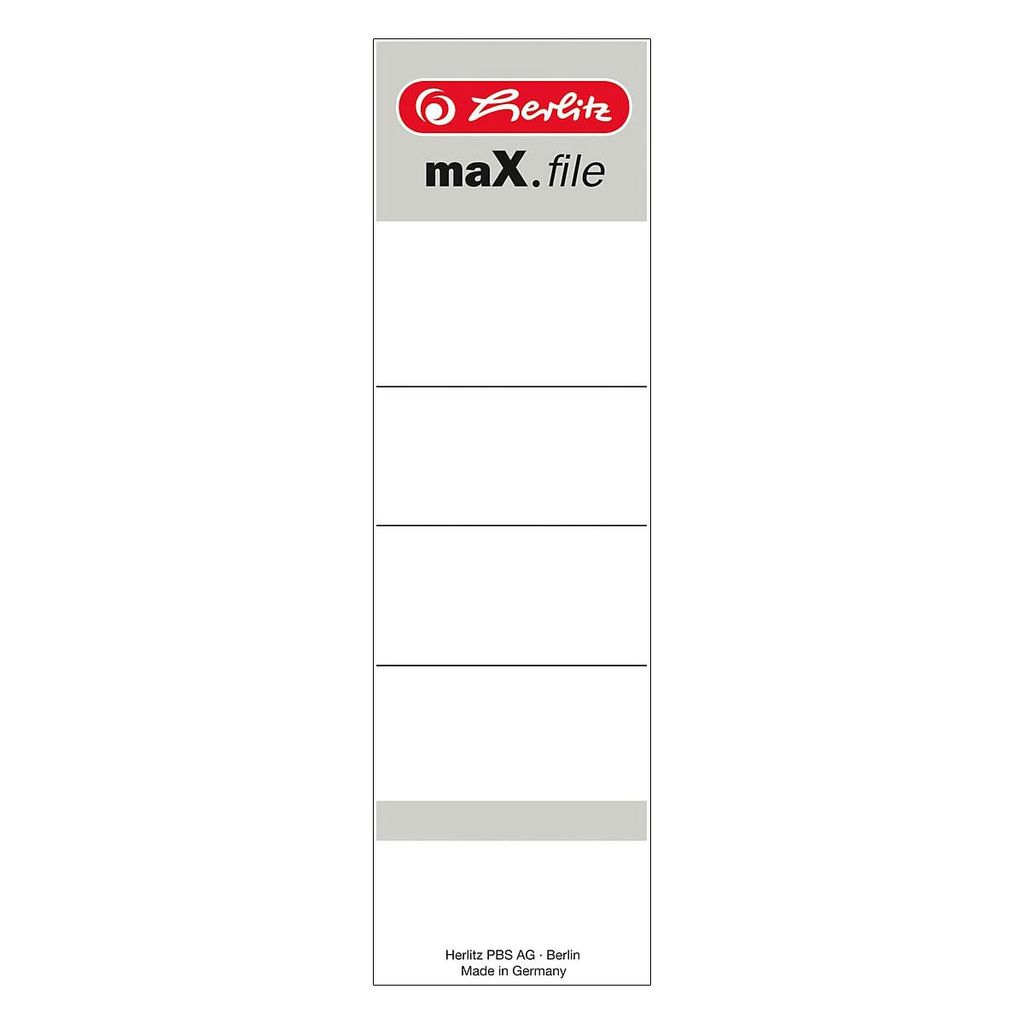 Etichetta dorsale Herlitz, per raccoglitore, retrattile, 8 Immagine del prodotto 