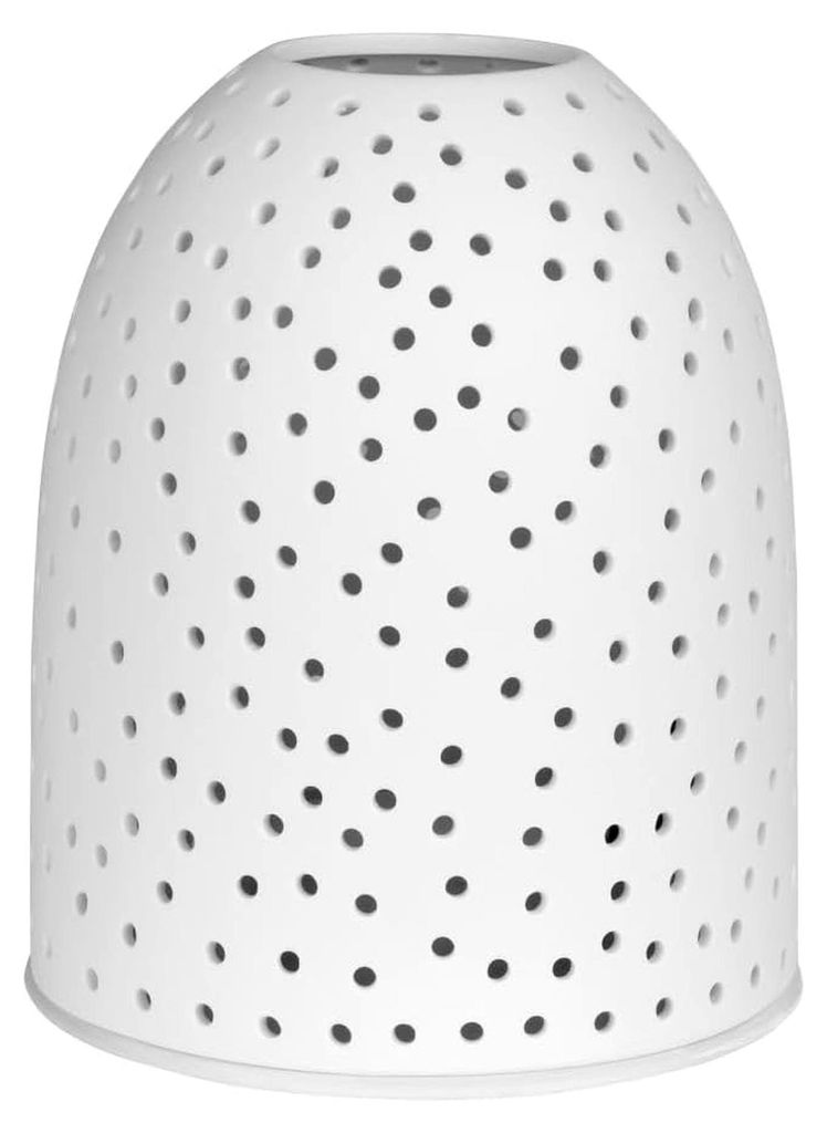 Dekorative Porzellan Laterne mit Sternenhimmel-Motiv, 15 cm Höhe, matte Oberfläche