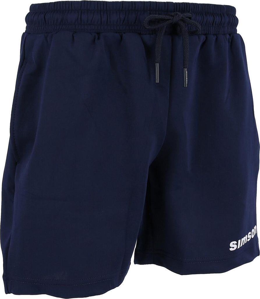Sporthose kurz, Farbe: Navyblau - Motiv: "SIMSON", Größe: S