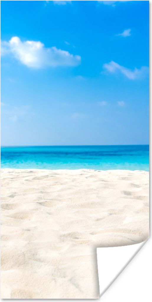 MuchoWow Poster Strand - Meer - Sand 60x120 cm - Wandschmuck