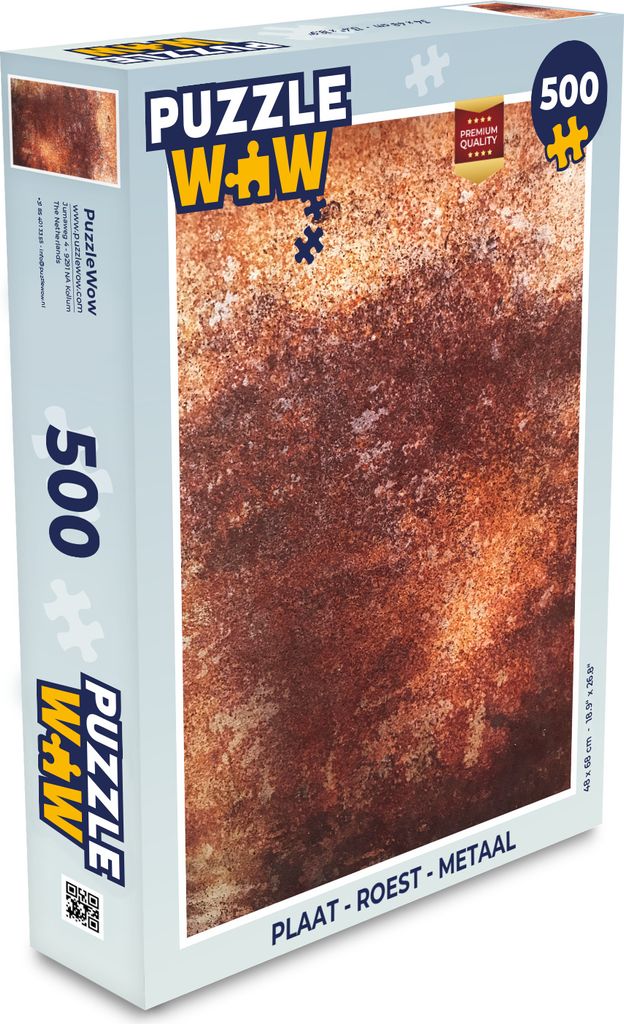 MuchoWow Puzzle 500 Teile Platte - Rost - Metall - Denken - Spiel - Toy