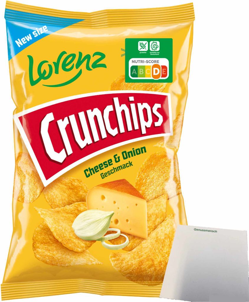 Lorenz Chips Crunchips Cheese & Onion Kartoffelchips (150g Produktbild 